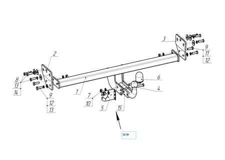 Фаркоп Oris для Omoda C7 2025- Арт. 7635-A 7635-A в Саратов