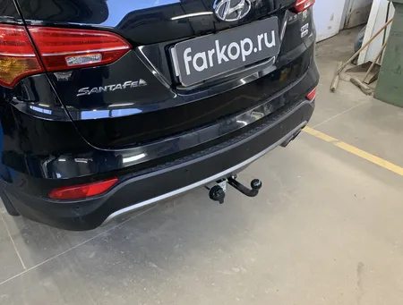 Фаркоп Лидер Плюс для Hyundai Santa Fe 2012-2018, (вкл.Grand) H224-A в Саратов