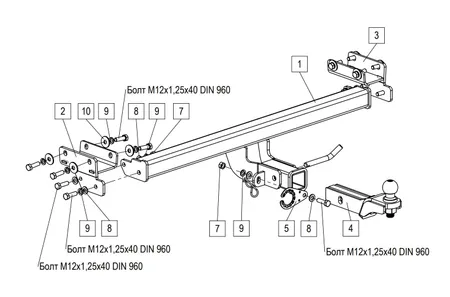 Фаркоп TowRus для Tenet T4L 2026- 269086 в Саратов