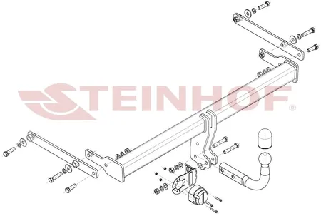 Фаркоп Steinhof для Mazda 3 (седан) 2019- Арт. M-061 M-061 в Саратов