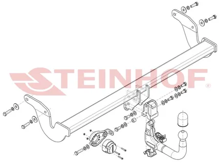 Фаркоп Steinhof для Lexus RX 2022- Арт. L-176 L-176 в Саратов