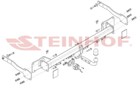 Фаркоп Steinhof для Volkswagen Transporter T7 2024- F-321 в Саратов