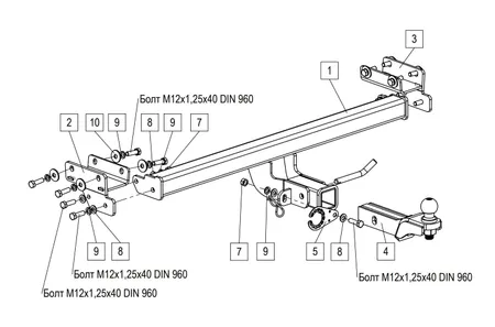 Фаркоп TowRus для Jeland J7 2026- 269086 в Саратов
