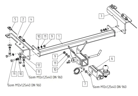 Фаркоп TowRus для Belgee X50 2023- 299413 в Саратов